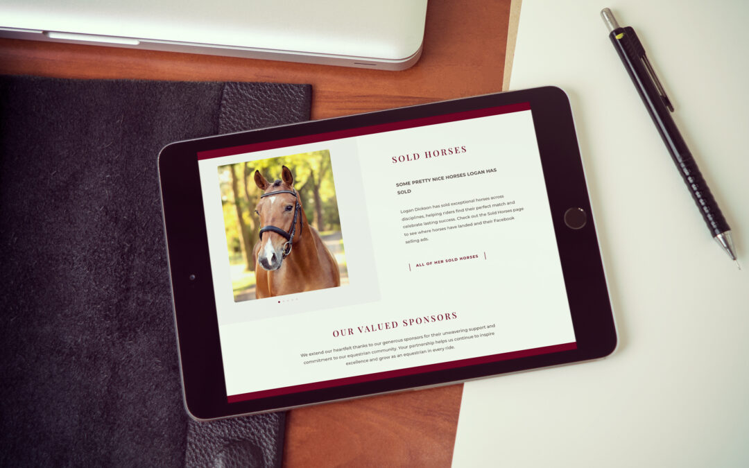 Logan Dickson Equestrian Website